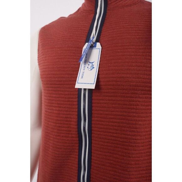 Southern Tide Mens Reversible Vest Jacket Ridgepoint M Red Gray 9590 NWT - Picture 4 of 11